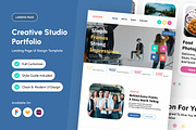 Ganjar Creative Studio Portfolio Lan, a Landing Page Template by productype1 (Thumbnail 1 of 5)