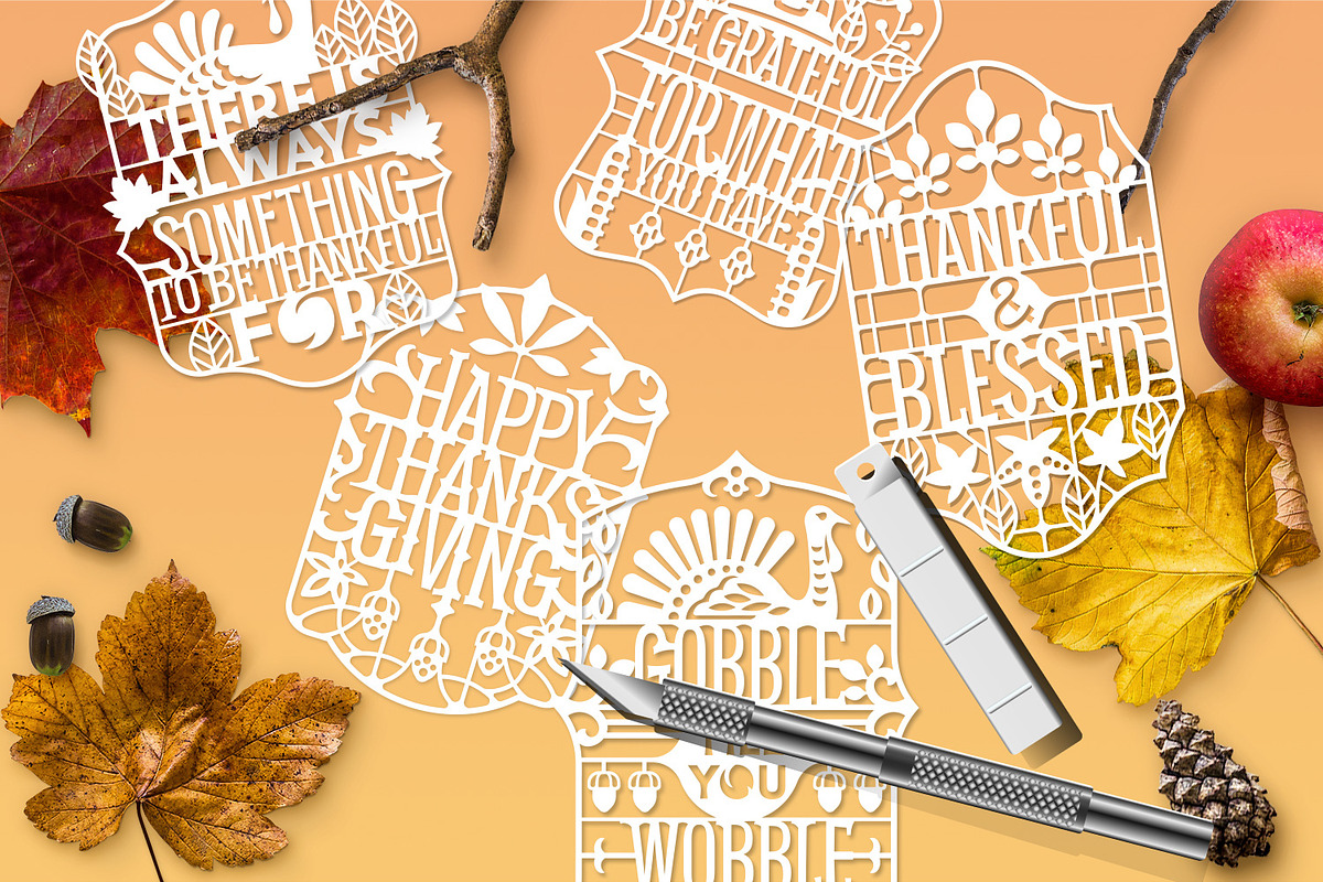 Bundle of Autumn Cutting File, a Decorative Illustration by defarmerdesign (Photo 2 of 3)