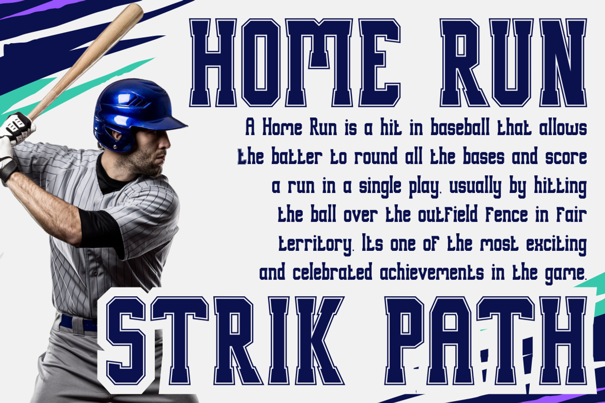 Strik Path - Sport Font, a Font by PutraCetol Studio (Photo 4 of 5)