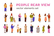 Rear view of people standing set, a Person Illustration by Good Studio (Thumbnail 1 of 7)