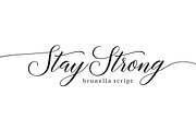 Brunella Script, a Script Font by Seniors (Thumbnail 7 of 12)