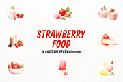Delicious Strawberry Clipart, a Food Illustration by New-School-Wave (Thumbnail 1 of 5)