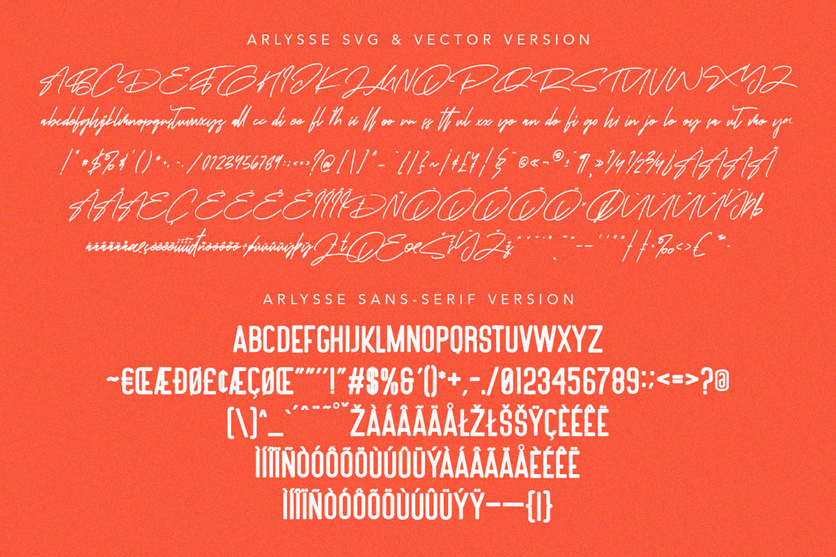 Arlysse SVG Brush Font, a Sans Serif Font by MACK 75 (Photo 2 of 6)