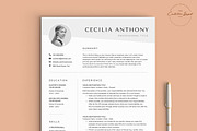 Resume/CV - The Cecilia, a Resume Template by CreativeLandStudio (Thumbnail 3 of 9)
