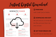 Modern Resume Bundle / CV - Serenity, a Resume Template by Templates Design Co. (Thumbnail 14 of 17)