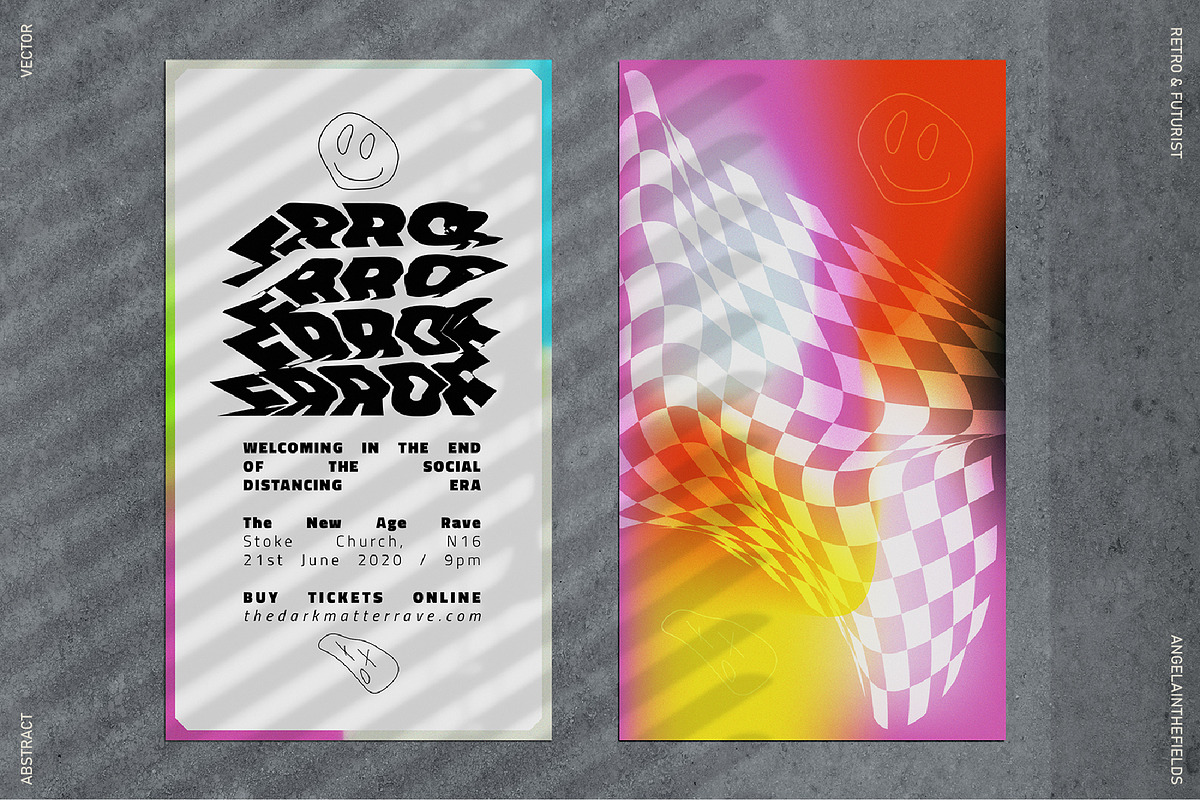 Retro 90s Gradients + Bonus Graphics, a Texture Graphic by angelainthefields (Photo 2 of 8)