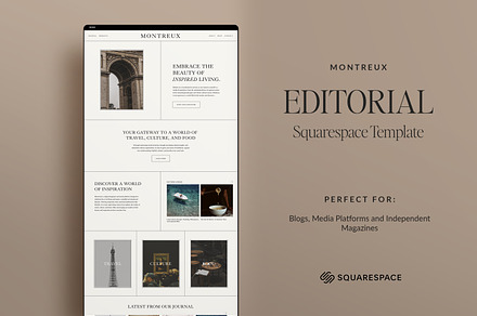 Montreux Squarespace 7.1 Template