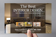 Interior Design Flyer Templates, a Flyer Template by AfzaalGraphics (Thumbnail 1 of 3)