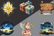 Christmas Nativity Sublimation, an Illustration by Black Bird Studio (Thumbnail 2 of 6)