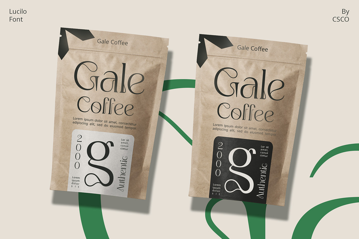 Lucilo – Art Noveau Font, a Serif Font by Craft Supply Co. (Photo 6 of 8)