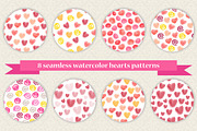 Set of 8 Valentine's Day patterns, a Pattern Graphic by Alenarozova (Thumbnail 1 of 3)