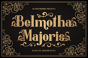 Belmotha Majoris Display Decorative, a Blackletter Font by Denustudios (Thumbnail 1 of 12)