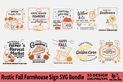 Rustic Fall Farmhouse Sign SVG Bundl, an Object Graphic by Ya_ Design Store (Thumbnail 1 of 11)