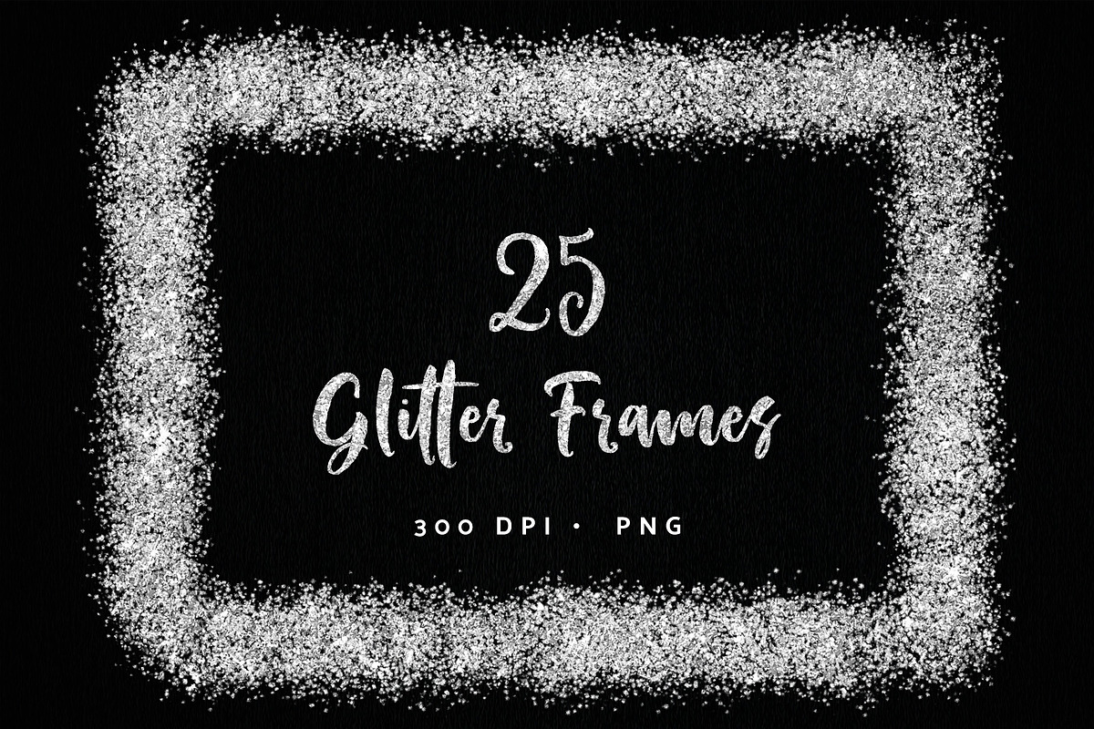 Glitter Confetti Elements Silver, a Texture Graphic by Nifty Template Studio (Photo 6 of 10)