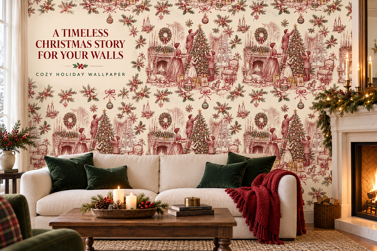 Christmas Tree Decorating Toile Pack, a Pattern Graphic by Olya Creative (Photo 7 of 7)