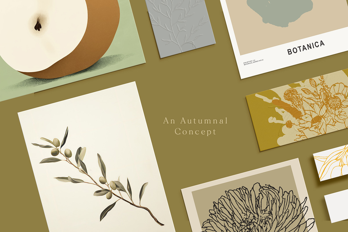 Autumn & Winter Flowers and Posters, a Decorative Illustration by Laras Wonderland (Photo 9 of 11)