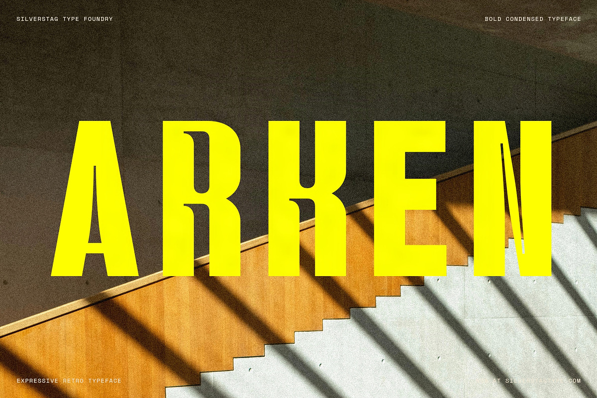 Rettiko - Bold Condensed Typeface, a Sans Serif Font by SilverStag Type Foundry (Photo 10 of 20)