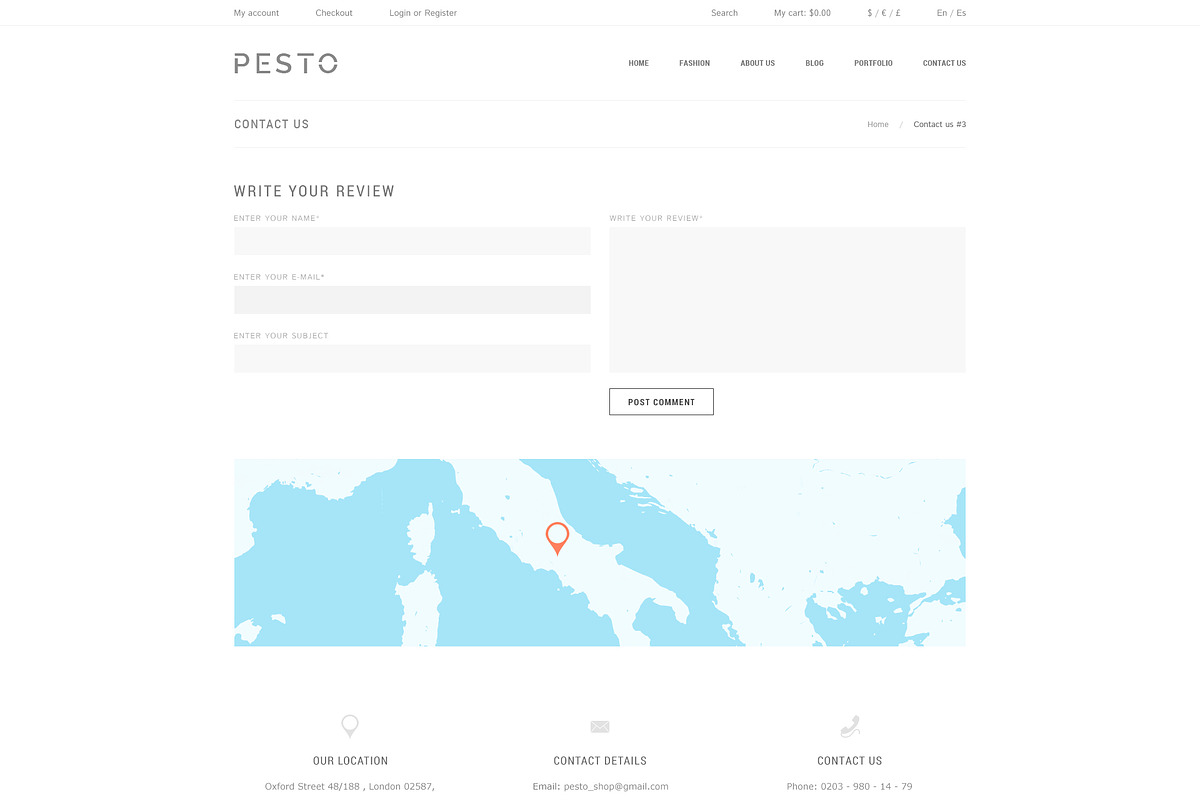 Pesto - eCommerce PSD Template, a Websites & App Template by Promokit (Photo 26 of 37)