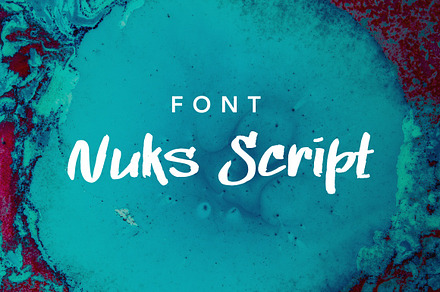 Nuks Handwritten Font Script Brush, a Script Font by Goashape Studio