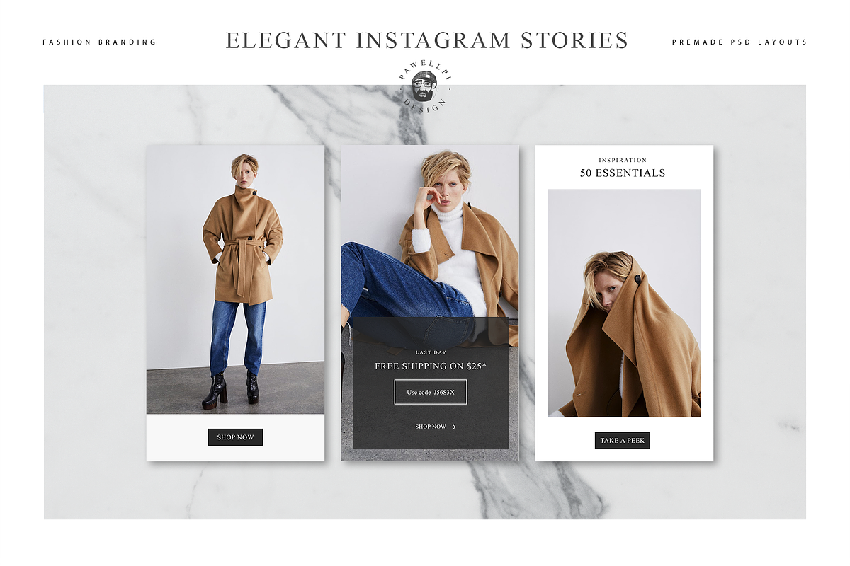 ELEGANT INSTAGRAM STORIES, a Social Media Template by pawellpi (Photo 11 of 26)