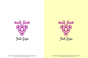 Fresh Grape Fruit Logo Design Icon, a Branding & Logo Template by Morvana Crew