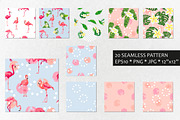 Tropical flamingo, vector., an Illustration by VaraNa Art (Thumbnail 12 of 14)