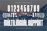 Meltdown - Condensed Sans Serif, a Sans Serif Font by Pian45 Studio (Thumbnail 7 of 8)