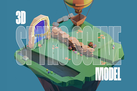 Spyro Scene (3d Model), a Scene 3D Model by RGB.Shop