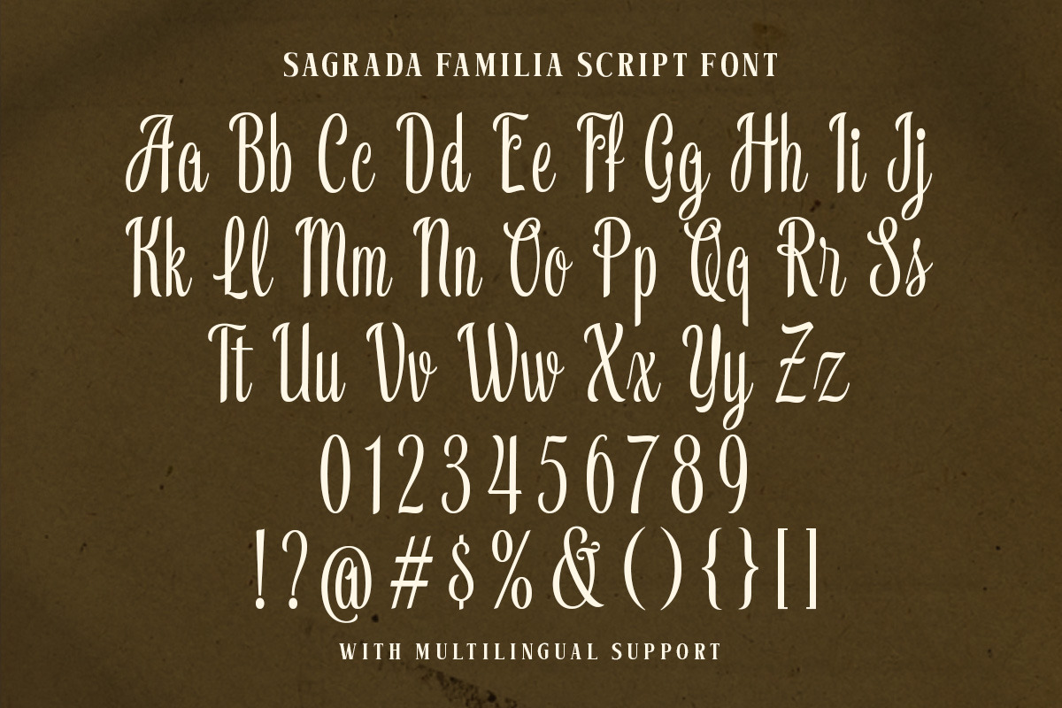 Sagrada Familia Font Collection, a Serif Font by Letterhend Studio (Photo 5 of 9)