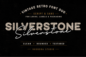 Silverstone Vintage Retro Font Duo