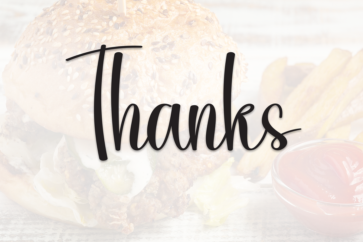Junkfood | Script Font, a Handwritten Font by Scratchones (Photo 9 of 9)