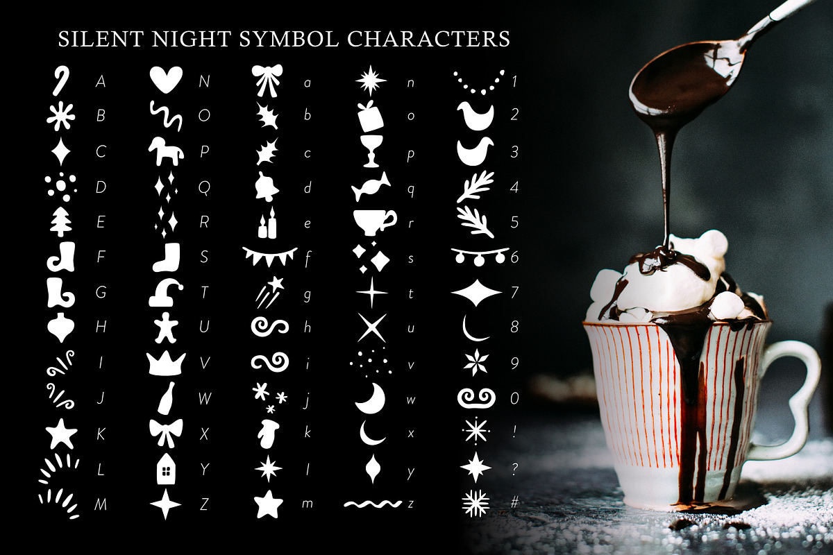 Silent Night Christmas Font Family, a Handwritten Font by Struvictory.art (Photo 8 of 10)