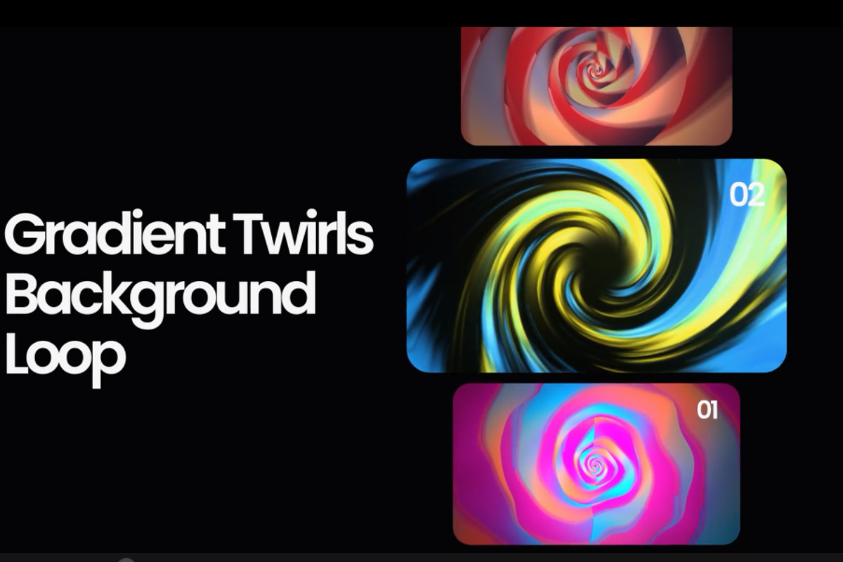 Gradient Twirls Background Loop, a Social Media Template by Loin Studio (Photo 2 of 3)