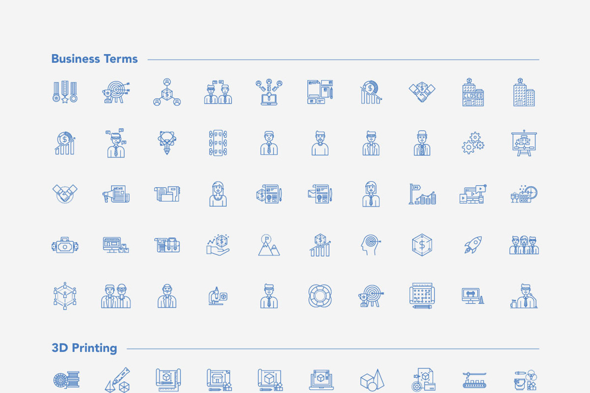 3300+ Line Icons, an Outline Icon by Chamedesign (Photo 2 of 2)