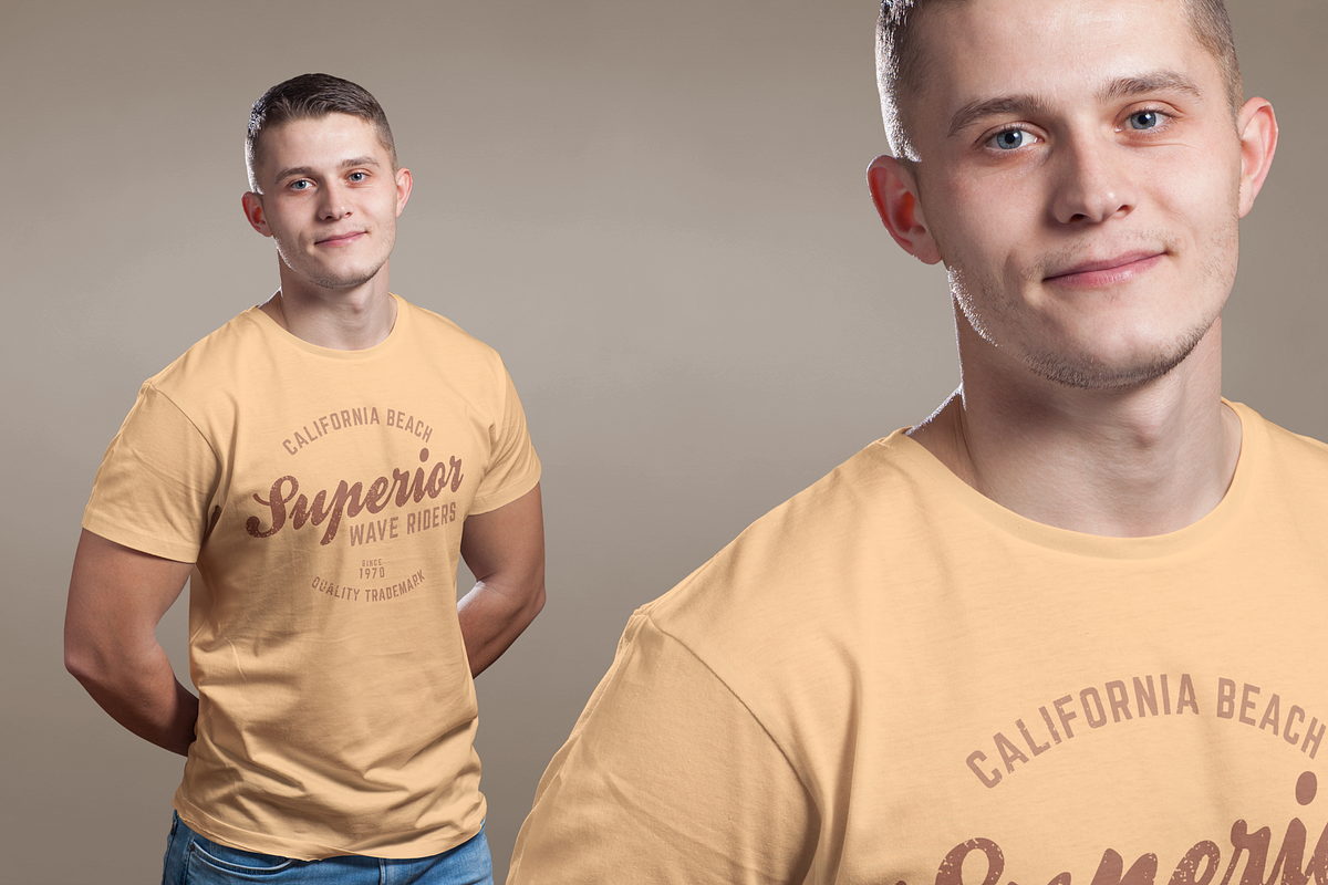 Mens Crew Neck T-shirt Mock-up, a Shirt Mockup by Mint Pixels (Photo 8 of 10)