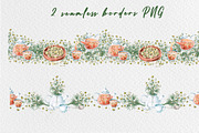 Chamomile watercolor clip art, a Decorative Illustration by SvetLana (Thumbnail 9 of 13)