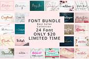 Romantic Handwriting Bundle, a Handwritten Font by Basnistudio (Thumbnail 1 of 25)