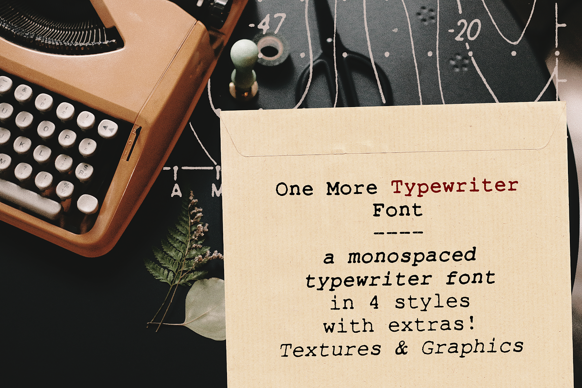 One More Typewriter font, a Serif Font by Ana's Fonts (Photo 1 of 10)