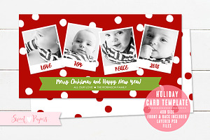 Holiday Photo Card Template
