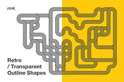 Retro Transparent Outline Shapes V02, a Graphic by dvtchk (Thumbnail 3 of 4)