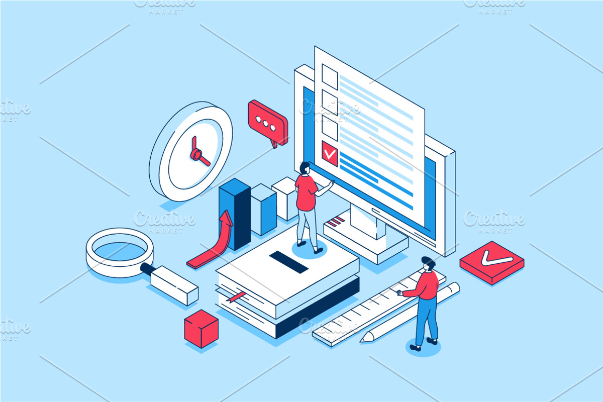 Isometric Concepts Illustrations, a Finance Illustration by alexdndz (Photo 15 of 26)
