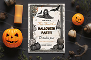 Halloween Bash Invitation, a Print Template by Sunny Jar Designs (Thumbnail 3 of 3)