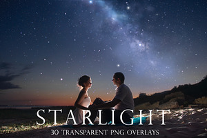 Starlight Night Sky Overlays