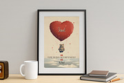 3 Editable Canva Valentine Posters, a Poster Template by The Dark Matter Art (Thumbnail 5 of 6)