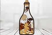 Sea Bottle Bundle Multilayer Decor, a Templates & Theme by LaserCutano (Thumbnail 2 of 4)