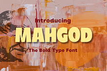 MAHGOD - Bold Display Font
