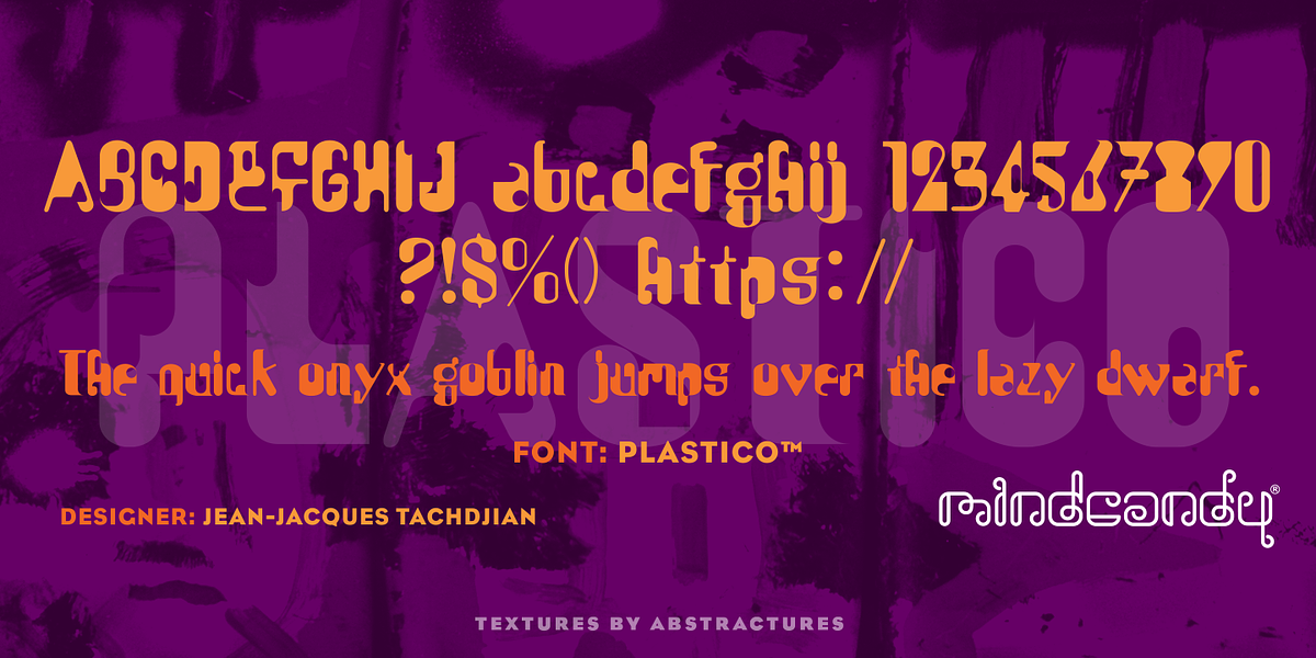 Plastico™, a Font by MINDCANDY
