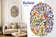 Medieval watercolor collection, a Person Illustration by Ekaterina Glazkova (Thumbnail 5 of 15)