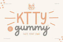 Ktty Gummy | Cute Font Duo