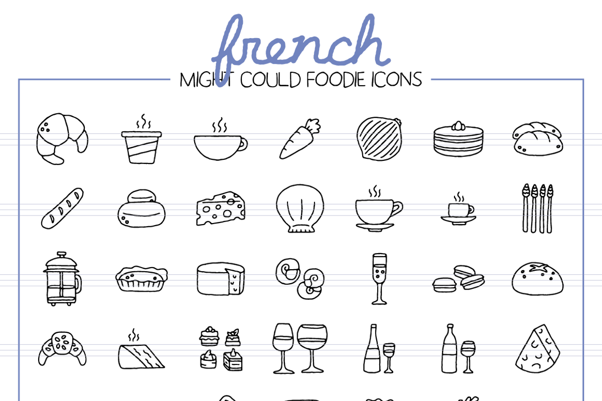 Foodie Illustration Pack, a Food Illustration by Might Could Studios (Photo 6 of 11)